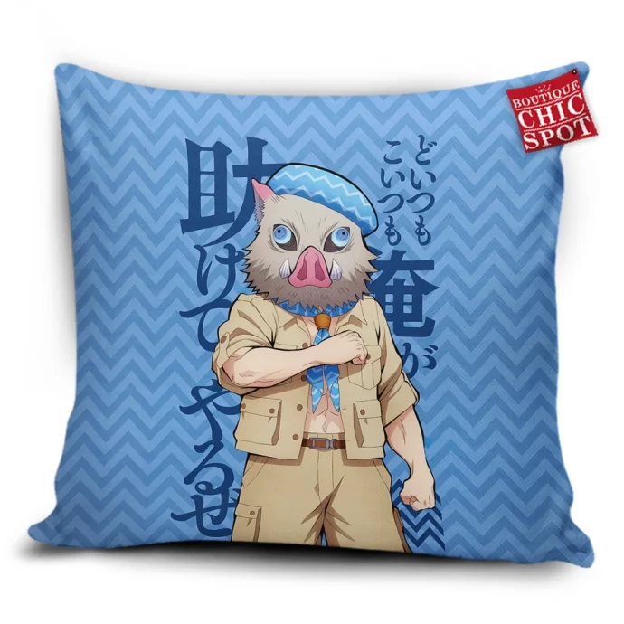 Demon Slayers Inosuke Hashibira Pillow Cover