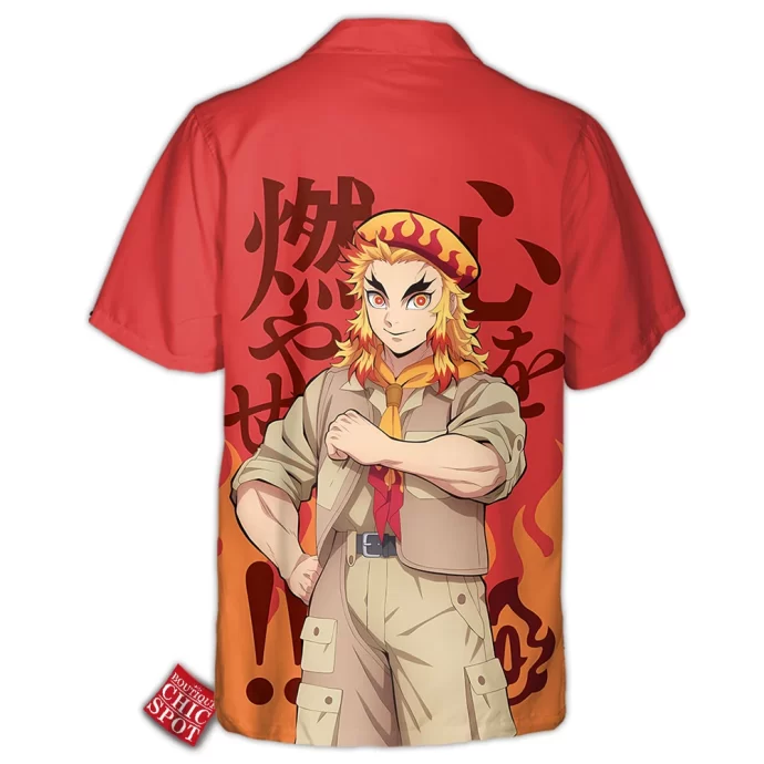 Demon Slayers Kyojuro Rengoku Hawaiian Shirt