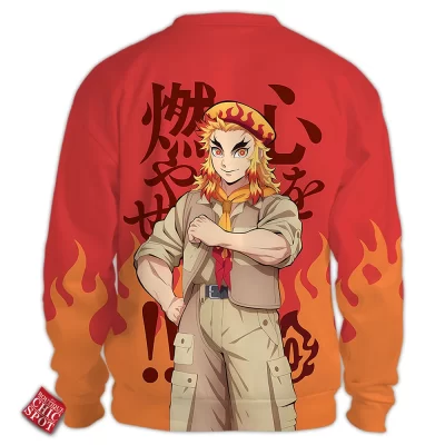 Demon Slayers Kyojuro Rengoku Sweatshirt Fire