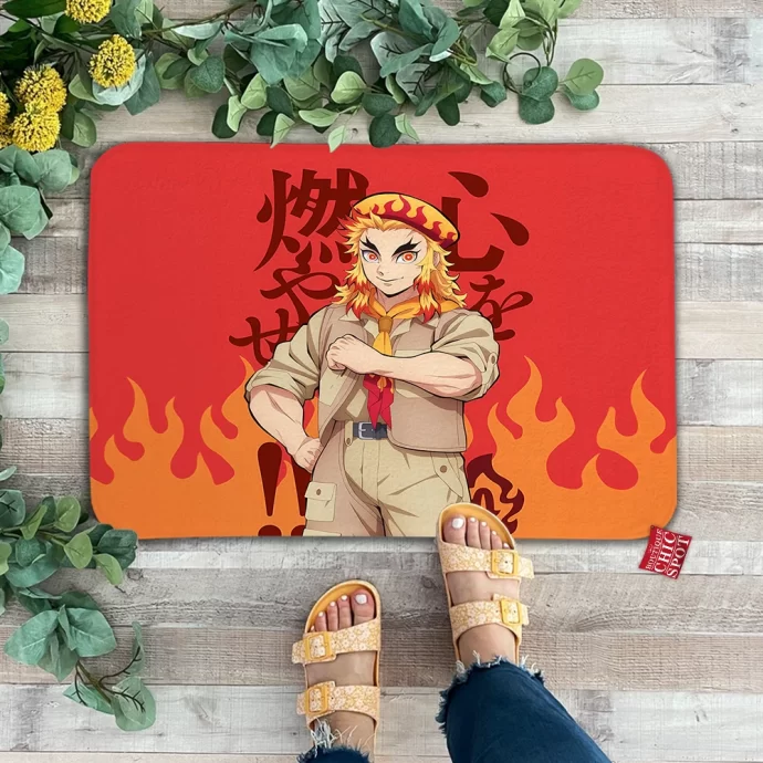 Demon Slayers Kyojuro Rengoku Doormat