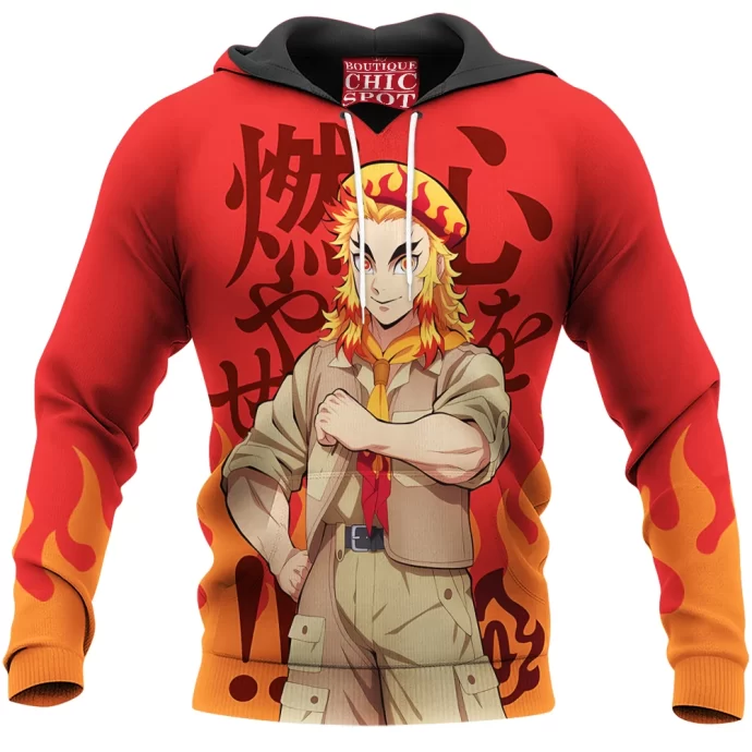 Demon Slayers Kyojuro Rengoku Hoodie