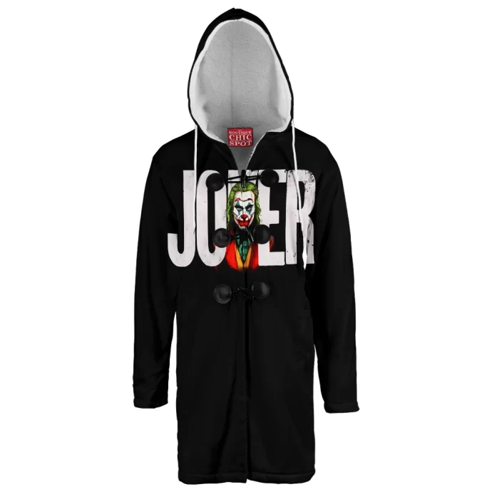 Joker Hooded Cloak Coat Black