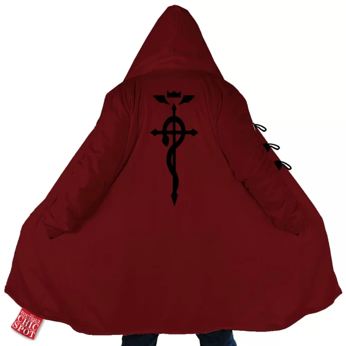 Edward Elric Fullmetal Alchemist Hooded Cloak Coat