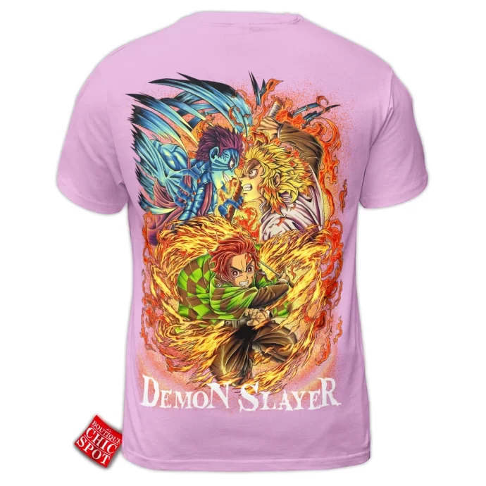 Demon Slayers Kyojuro Rengoku x Akaza T Shirt