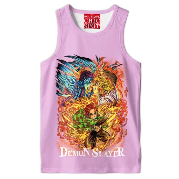 Demon Slayers Kyojuro Rengoku x Akaza Tank Top