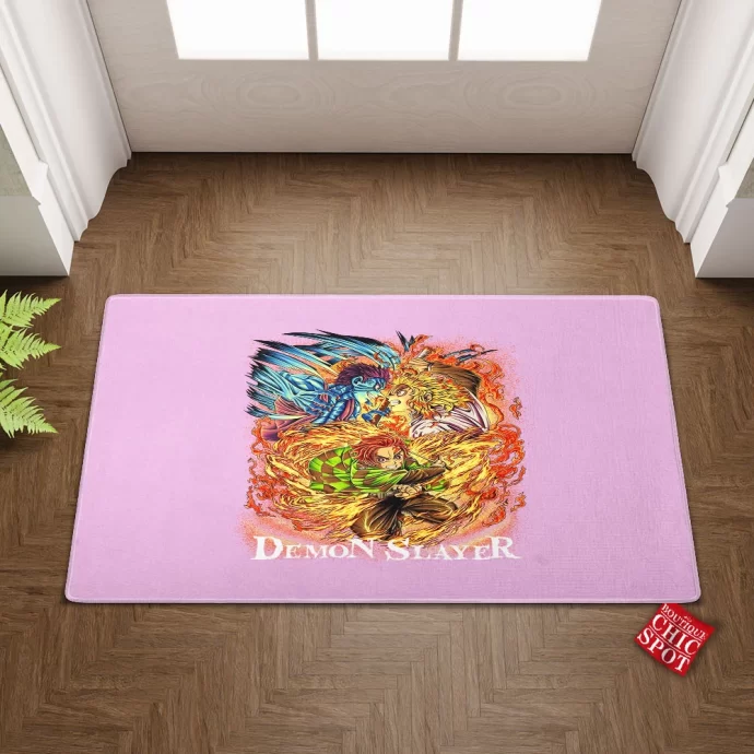 Demon Slayers Kyojuro Rengoku x Akaza Doormat