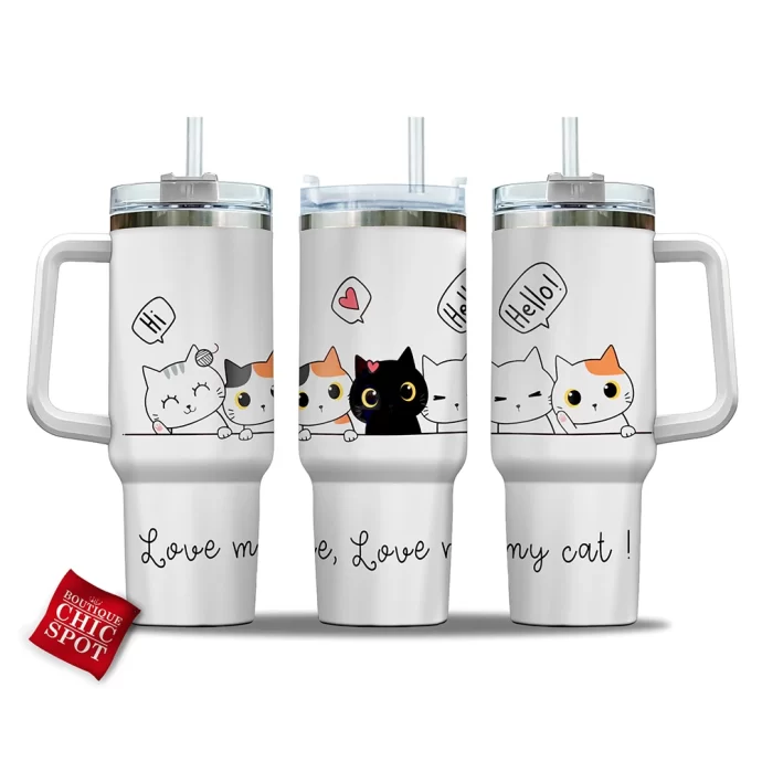 Cats Curved Tumbler