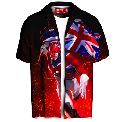 Captain Britain Hawaiian-Shirt, Comic Hawaiian-Shirt