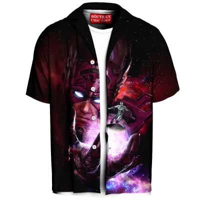 Comic Hawaiian-Shirt, Galactus Hawaiian-Shirt, Silver Surfer Hawaiian-Shirt