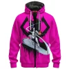 Comic Zip-Fleece-Hoodie, Galactus Zip-Fleece-Hoodie, Silver Surfer Zip-Fleece-Hoodie