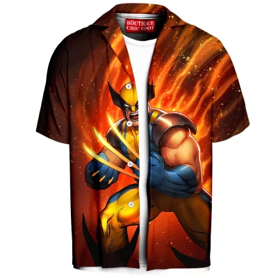 Comic Hawaiian-Shirt, Wolverine Hawaiian-Shirt, X-men Hawaiian-Shirt