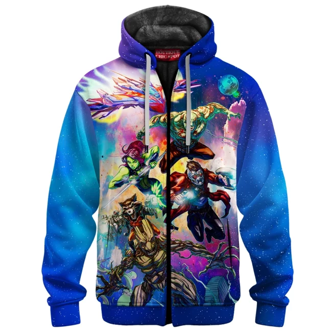 T TRINH Boutique 4794 Zip Fleece Hoodie MOCKUP FRONT