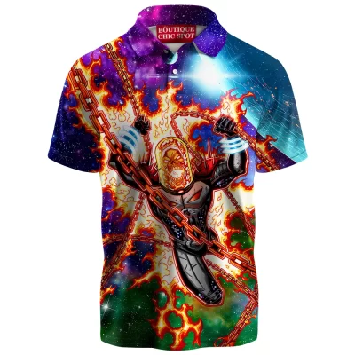 Comic Polo Shirt, Ghost Rider Polo Shirt