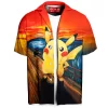 Anime Hawaiian-Shirt, Pikachu Hawaiian-Shirt, Pokemon Hawaiian-Shirt, Scream Hawaiian-Shirt
