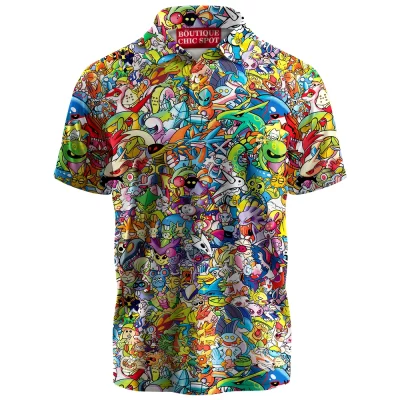 Anime Polo Shirt, Hoenn Polo Shirt, Pokemon Polo Shirt