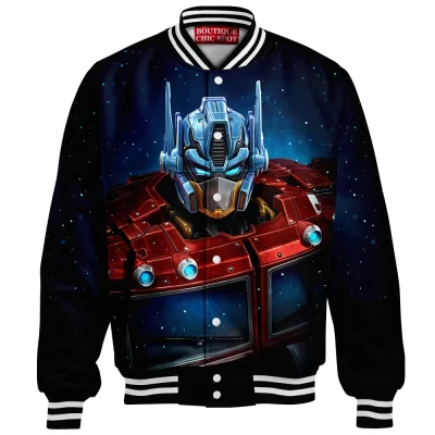 Optimus Prime Baseball-Jacket, Sci-Fi Baseball-Jacket, Transformers Baseball-Jacket