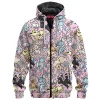 Anime Zip-Fleece-Hoodie, Eevee Zip-Fleece-Hoodie, Pokemon Zip-Fleece-Hoodie