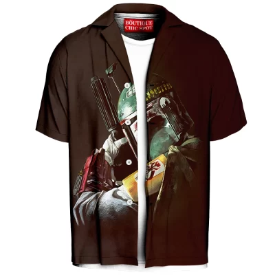 Boba Fett Hawaiian-Shirt, Sci-Fi Hawaiian-Shirt, Star Wars Hawaiian-Shirt