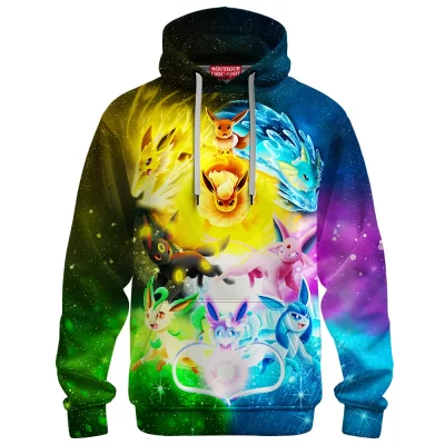 Anime Hoodie, Eevee Hoodie, Pokemon Hoodie