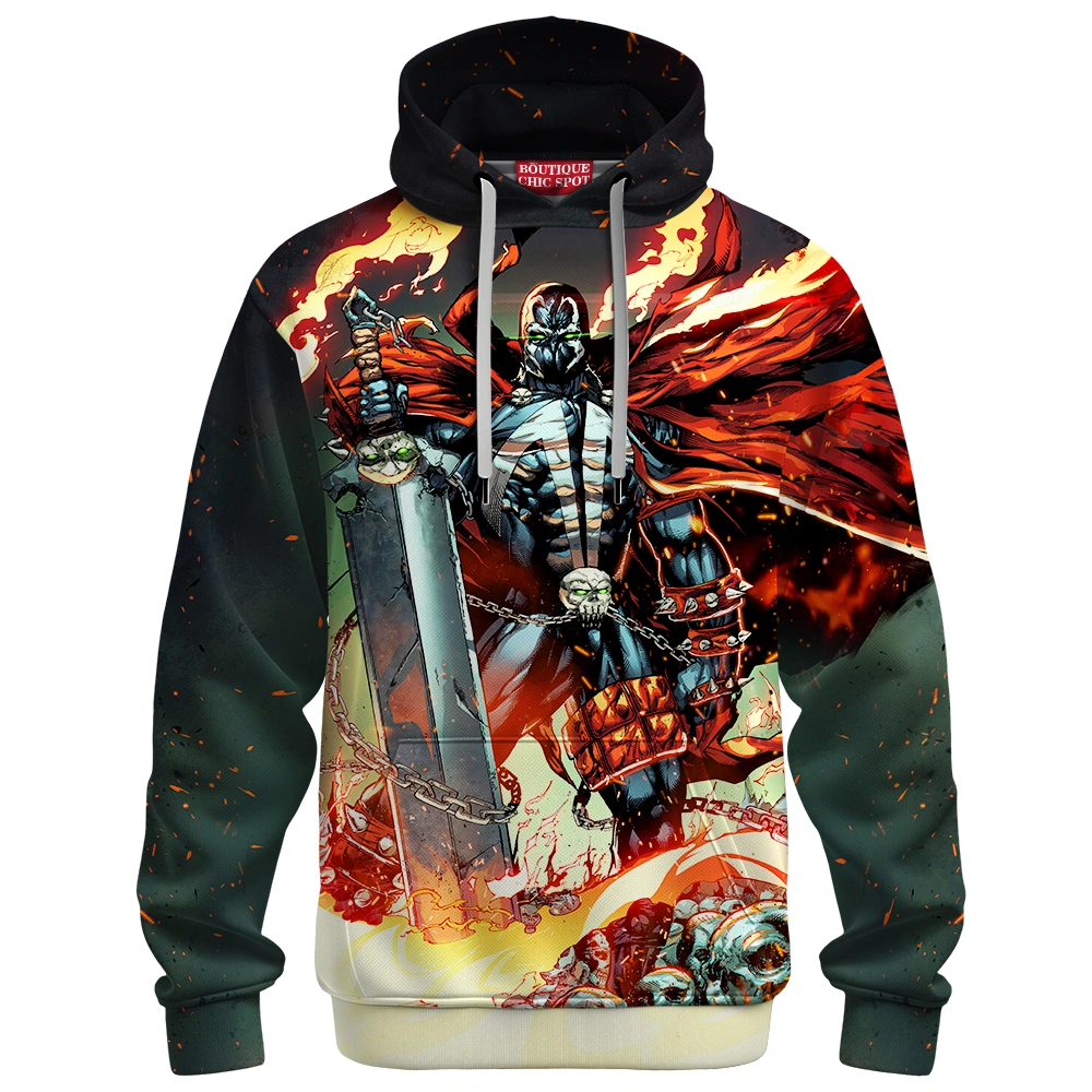 Comic Hoodie, Spawn Hoodie 1 N HUY Boutique 4691 Hoodie MOCKUP FRONT