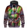 Game Zip-Fleece-Hoodie, Metroid Zip-Fleece-Hoodie, Samus Zip-Fleece-Hoodie