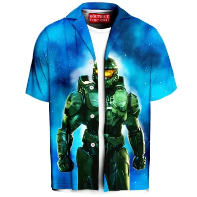 Game Hawaiian-Shirt, Halo Hawaiian-Shirt, Master Chief Hawaiian-Shirt