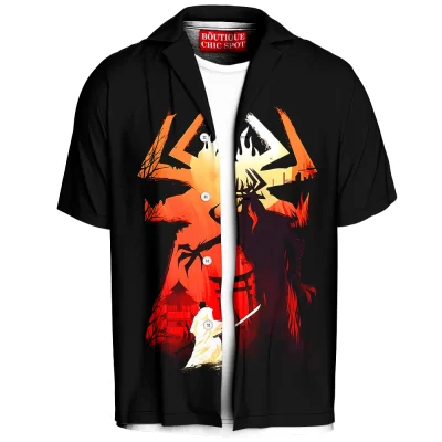 Aku Hawaiian-Shirt, Samurai Jack Hawaiian-Shirt, Cartoon Hawaiian-Shirt