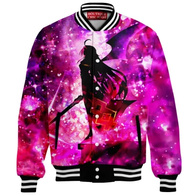 Anime Baseball-Jacket, Konno Yuuki Baseball-Jacket, Sword Art Online Baseball-Jacket