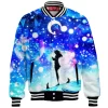 Anime Baseball-Jacket, Hoshimachi Suisei Baseball-Jacket, Virtual YouTuber Baseball-Jacket