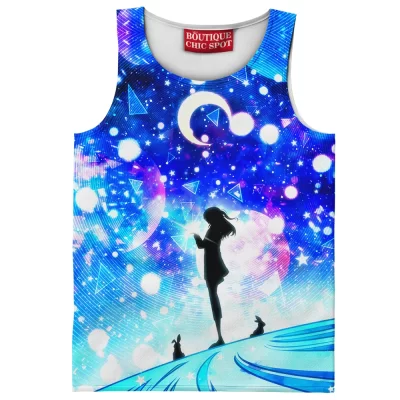 Anime Tank-Top, Hoshimachi Suisei Tank-Top, Virtual YouTuber Tank-Top