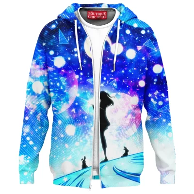 Anime Zip-Hoodie, Hoshimachi Suisei Zip-Hoodie, Virtual YouTuber Zip-Hoodie