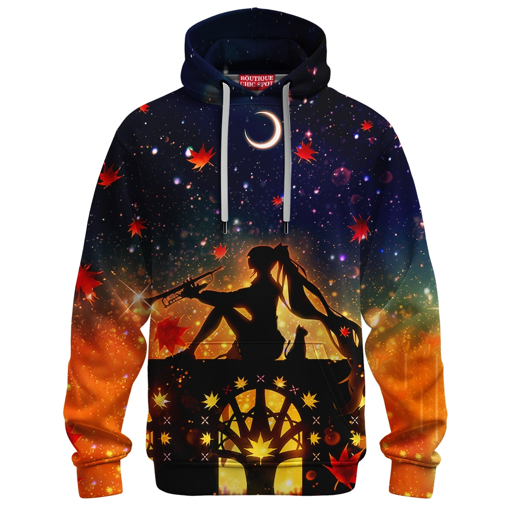 Anime Hoodie, Higuchi Kaede Hoodie, Virtual YouTuber Hoodie 1 L HIEU AUTO BCS 13 Hoodie MOCKUP FRONT