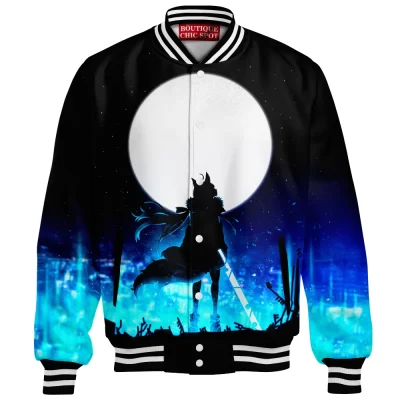 Anime Baseball-Jacket, Shirakami Fubuki Baseball-Jacket, Virtual YouTuber Baseball-Jacket