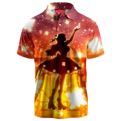Anime Polo Shirt, Momosuzu Nene Polo Shirt, Virtual YouTuber Polo Shirt
