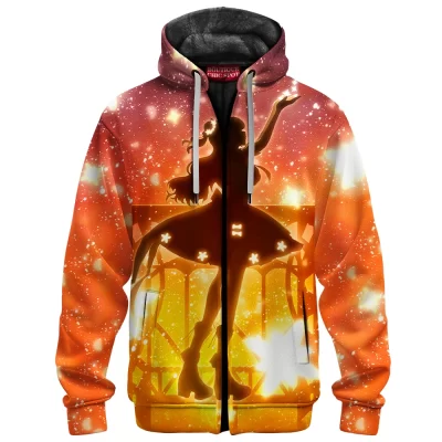 Anime Zip-Fleece-Hoodie, Momosuzu Nene Zip-Fleece-Hoodie, Virtual YouTuber Zip-Fleece-Hoodie