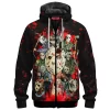 Friday The 13th Zip-Fleece-Hoodie, Horror Zip-Fleece-Hoodie, Jason Voorhees Zip-Fleece-Hoodie