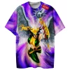 Hawk Girl DC Comics T Shirt Kendra Saunders Shayera Hol Superheroine Justice League Apparel Top Winged Heroine Graphic Shirt Popular Comic Tee