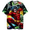 Tim Drake Robin DC Comics T Shirt Red Robin Batman Family Gotham Hero Apparel Top Comic Book Graphic Shirt Popular Comic Book Tee