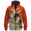 Deadpool Zip Fleece Hoodie,  Rides Things Zip Fleece Hoodie, Marvel Comics Zip Fleece Hoodie