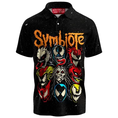 Symbiote Multiverse Polo Shirt, Venomverse Collection Polo Shirt, Marvel Comics Polo Shirt