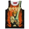 Retro Jedi Luke Tank Top, Star Wars Manga Style Tank Top, Sci Fi Tank Top