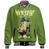 R2-D2 Retro Droid Baseball Jacket, Star Wars Vintage Style Baseball Jacket, Sci Fi Baseball Jacket