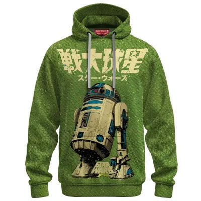 R2-D2 Retro Droid Hoodie, Star Wars Vintage Style Hoodie, Sci Fi Hoodie