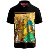 I Choose You Pokemon Polo Shirt, Gen 1 Classic Starter Squad Polo Shirt, Anime Polo Shirt