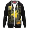 Pikachu Evolution Trio Zip Hoodie, Pichu, Pikachu & Raichu Design Zip Hoodie, Anime Zip Hoodie