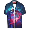 Galactus and Silver Surfer Hawaiian Shirt, Cosmic Shirt Hawaiian Shirt, Marvel Comics Hawaiian Shirt