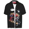 Spider-Man vs Venom Hawaiian Shirt, Into the Maw Hawaiian Shirt, Marvel Comics Hawaiian Shirt