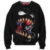 Spider-Man vs Venom Sweatshirt, Into the Maw Sweatshirt, Marvel Comics Sweatshirt