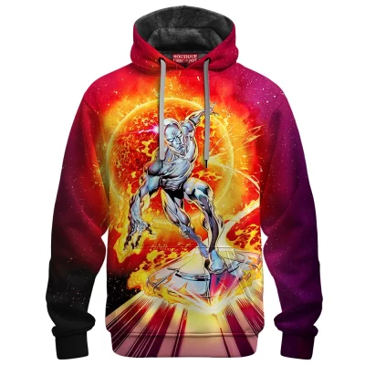 Silver Surfer Shirt Fleece Hoodie, Lightbringer Fleece Hoodie, Marvel Comics Fleece Hoodie