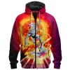 Silver Surfer Zip Fleece Hoodie, Lightbringer Zip Fleece Hoodie, Marvel Comics Zip Fleece Hoodie